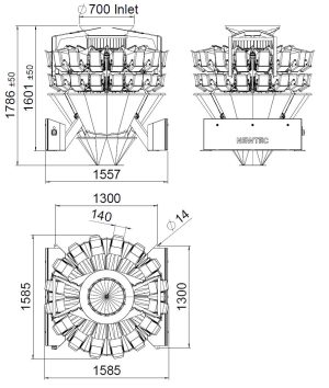 newtec round weigher layout
