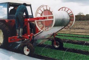 manual plastic mulch layer